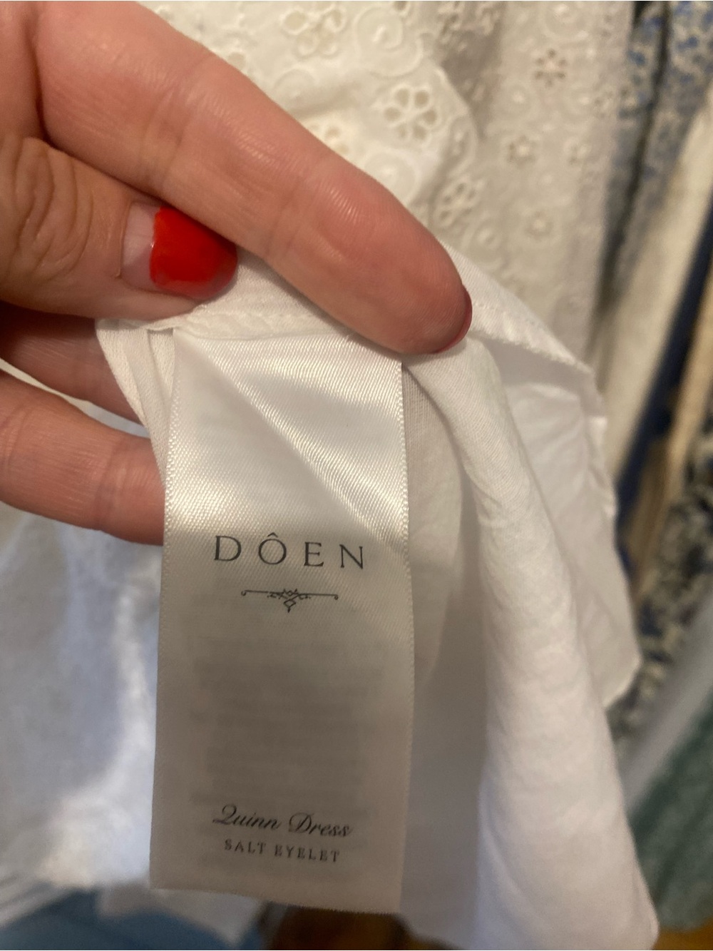 Doen Quinn Dress in Ecru Eyelet - Picture 5 of 6